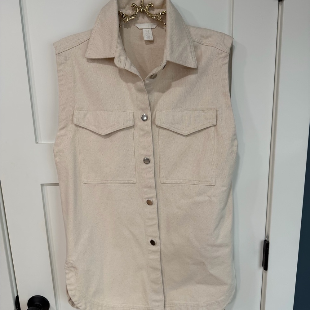 H&M Cream Textured Vest